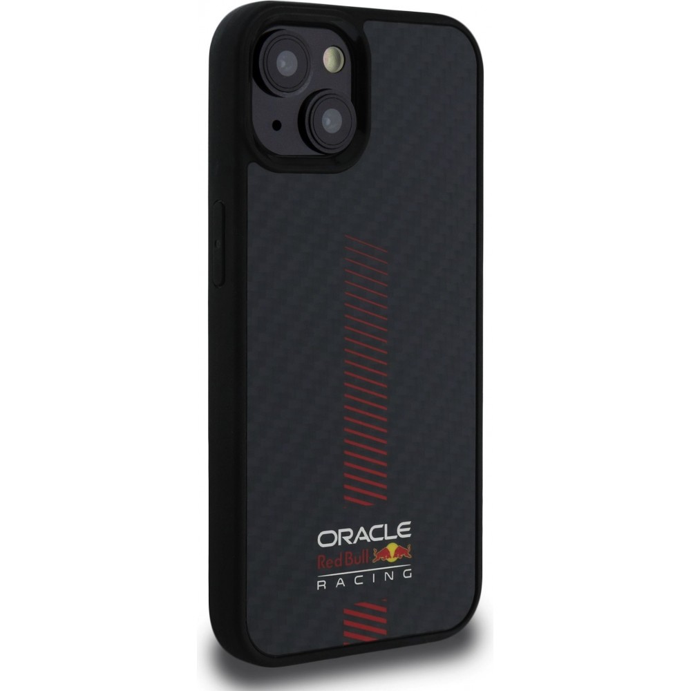iPhone 13 Case Hülle - Red Bull Racing Carbon Powerbar MagSafe - Schwarz