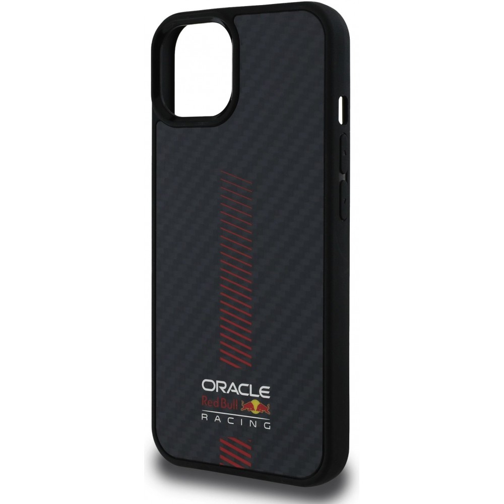 iPhone 13 Case Hülle - Red Bull Racing Carbon Powerbar MagSafe - Schwarz