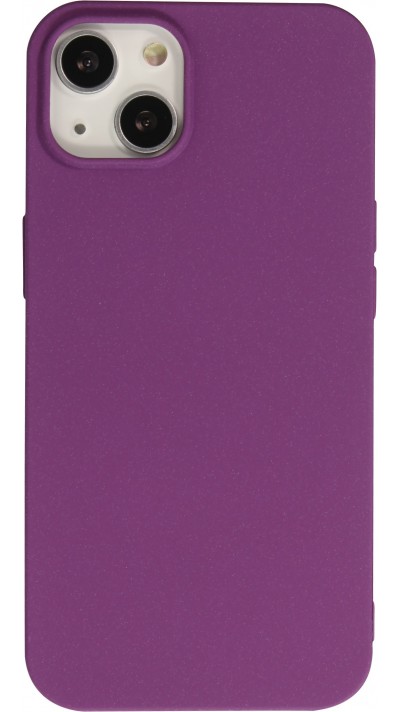 Hülle iPhone 13 - Silikon Mat Rau - Violett