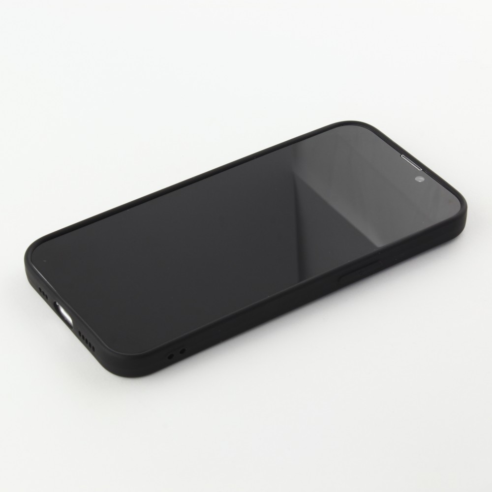 Hülle iPhone 13 mini - Silkon Mat - Schwarz