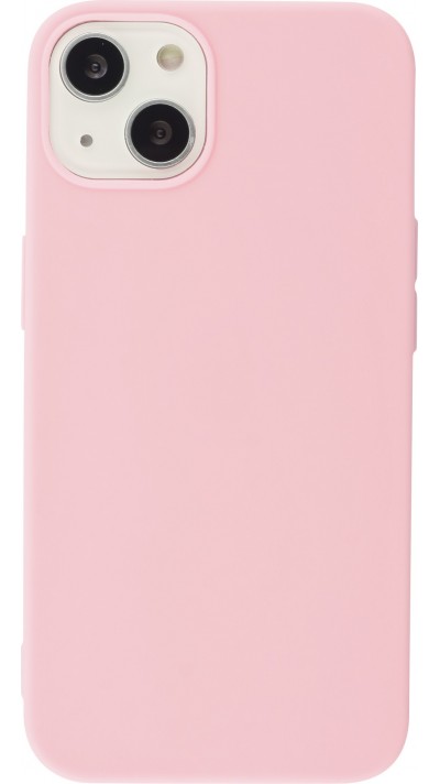 iPhone 15 Case Hülle - Silikon Mat - Rosa