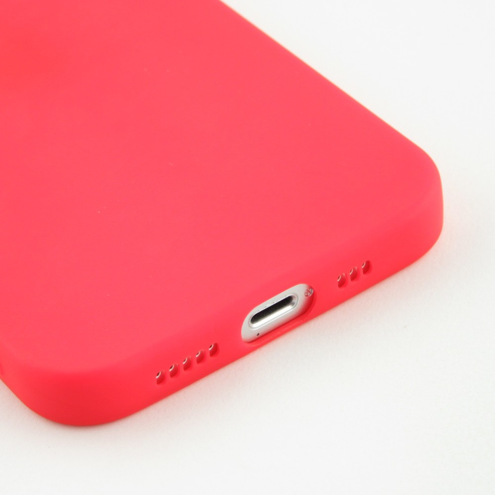 iPhone 15 Plus Case Hülle - Silikon Mat  - Rot