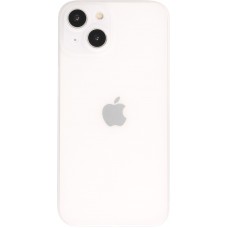 Coque iPhone 15 - plastique ultra fin semi-transparent mat - Blanc