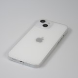 Coque iPhone 15 - plastique ultra fin semi-transparent mat - Blanc