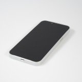 Coque iPhone 15 - plastique ultra fin semi-transparent mat - Blanc