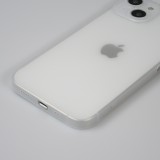 Coque iPhone 15 - plastique ultra fin semi-transparent mat - Blanc