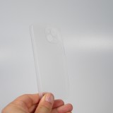 Coque iPhone 15 - plastique ultra fin semi-transparent mat - Blanc