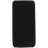 iPhone 14 Case Hülle - Plastik ultra dünn semi-transparent matt - Blau