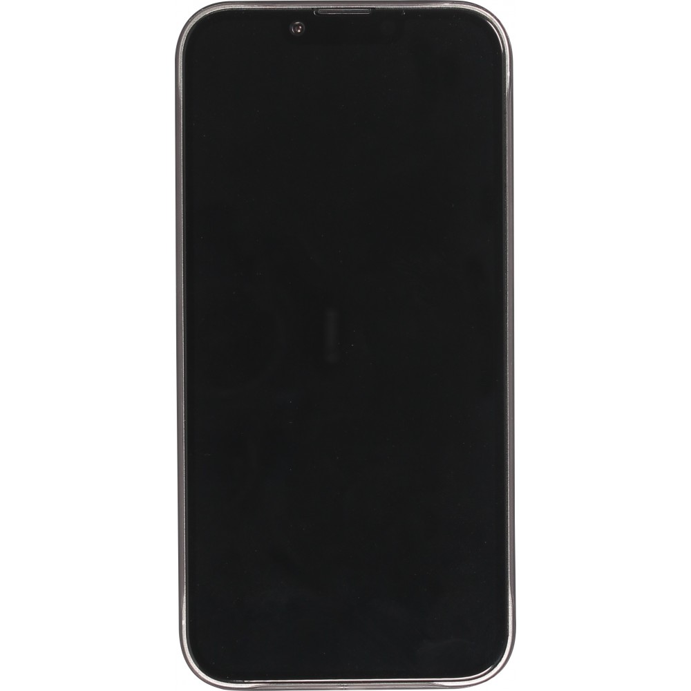 iPhone 15 Case Hülle - Plastik ultra dünn semi-transparent matt - Schwarz