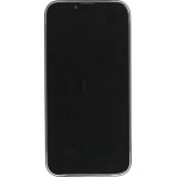 iPhone 15 Case Hülle - Plastik ultra dünn semi-transparent matt - Schwarz