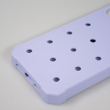 iPhone 15 Case Hülle - Dicke Silikonhülle mit Löcher für Aufsteck-Sticker - Hellblau