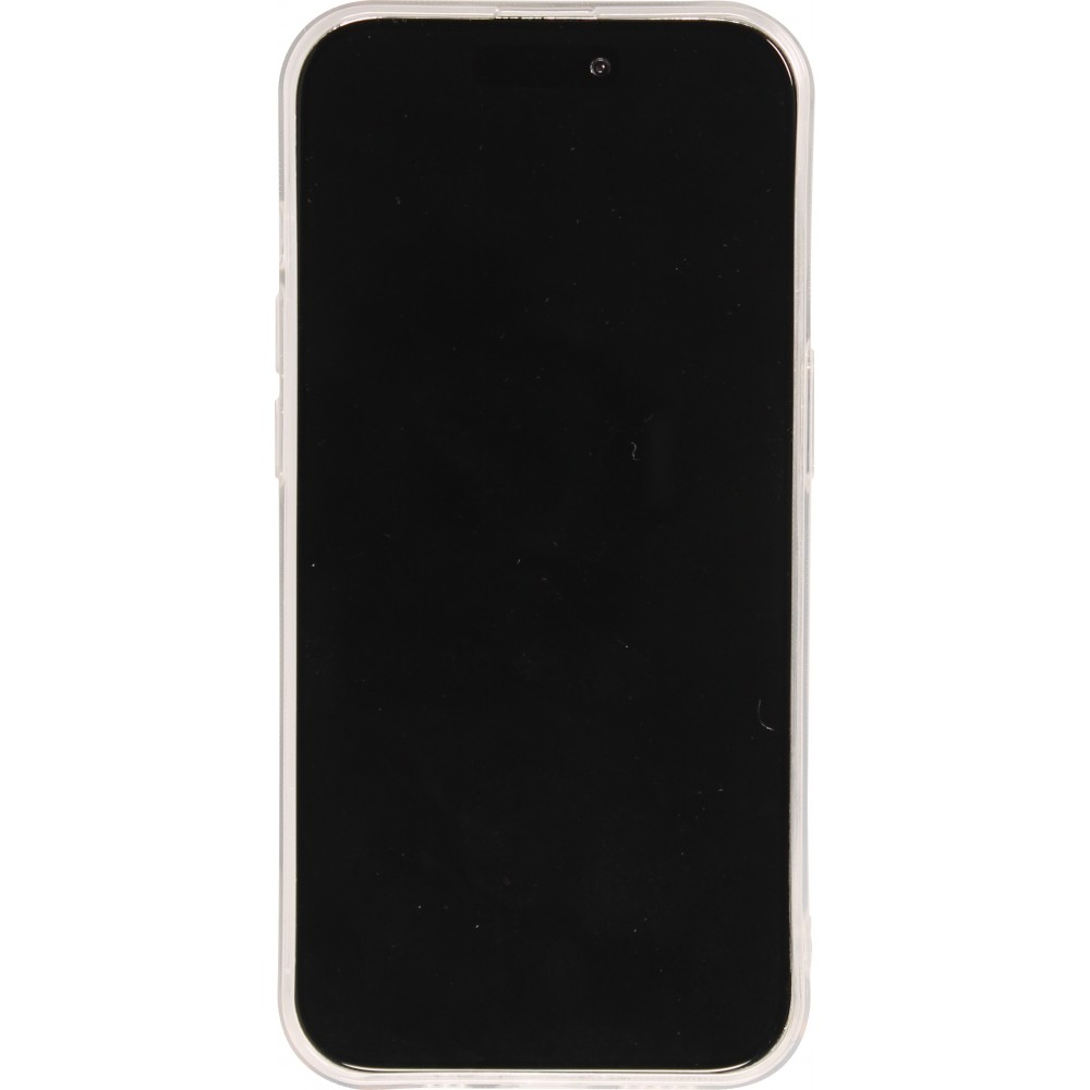 iPhone 15 Case Hülle - Silikon Cover transparent süsse kleine Katze