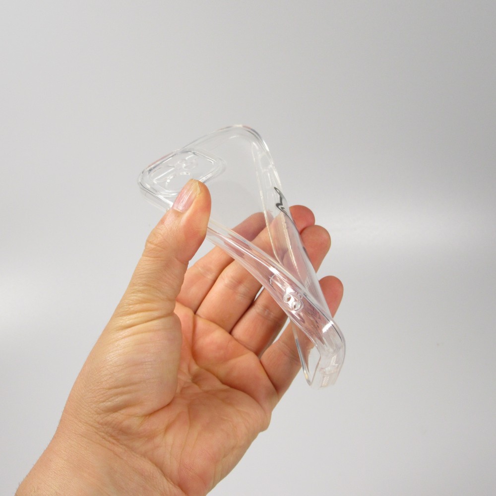 iPhone 15 Case Hülle - Silikon Cover transparent süsse kleine Katze