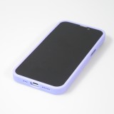 iPhone 14 Case Hülle - Jelly cover glass semi-durchsichtig MagSafe - Light purple