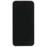 iPhone 14 Plus Case Hülle - Mattes Silikon mit aufgedrucktem Marmoreffekt - Blau rosa