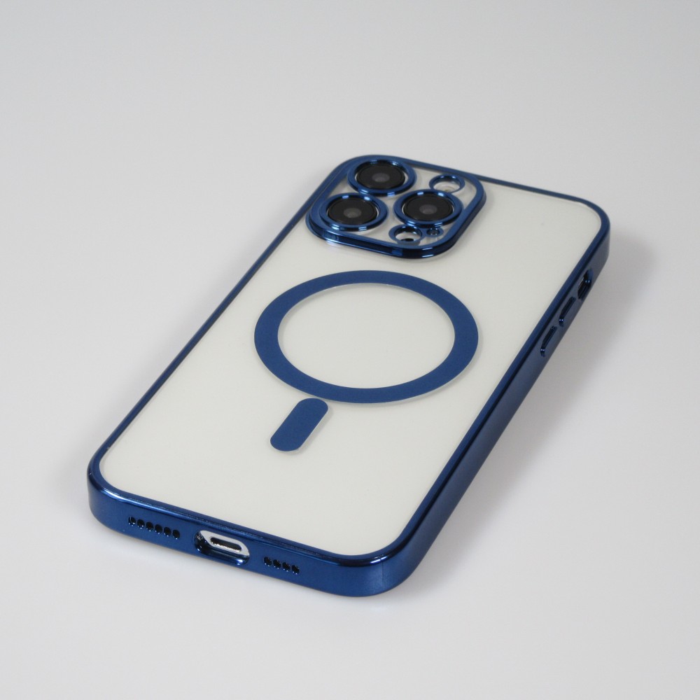Samsung Galaxy S24 Ultra Case Hülle - Electroplate mit Magsafe - Dunkelblau