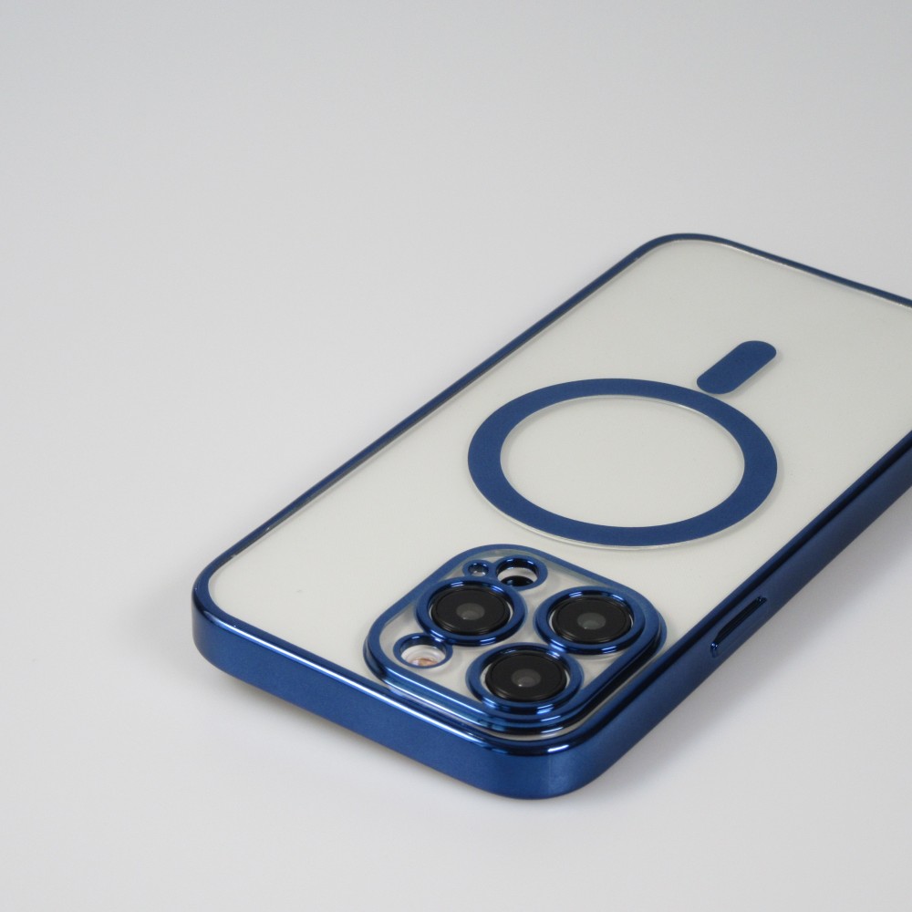 Samsung Galaxy S24 Ultra Case Hülle - Electroplate mit Magsafe - Dunkelblau