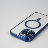 Samsung Galaxy S24 Ultra Case Hülle - Electroplate mit Magsafe - Dunkelblau