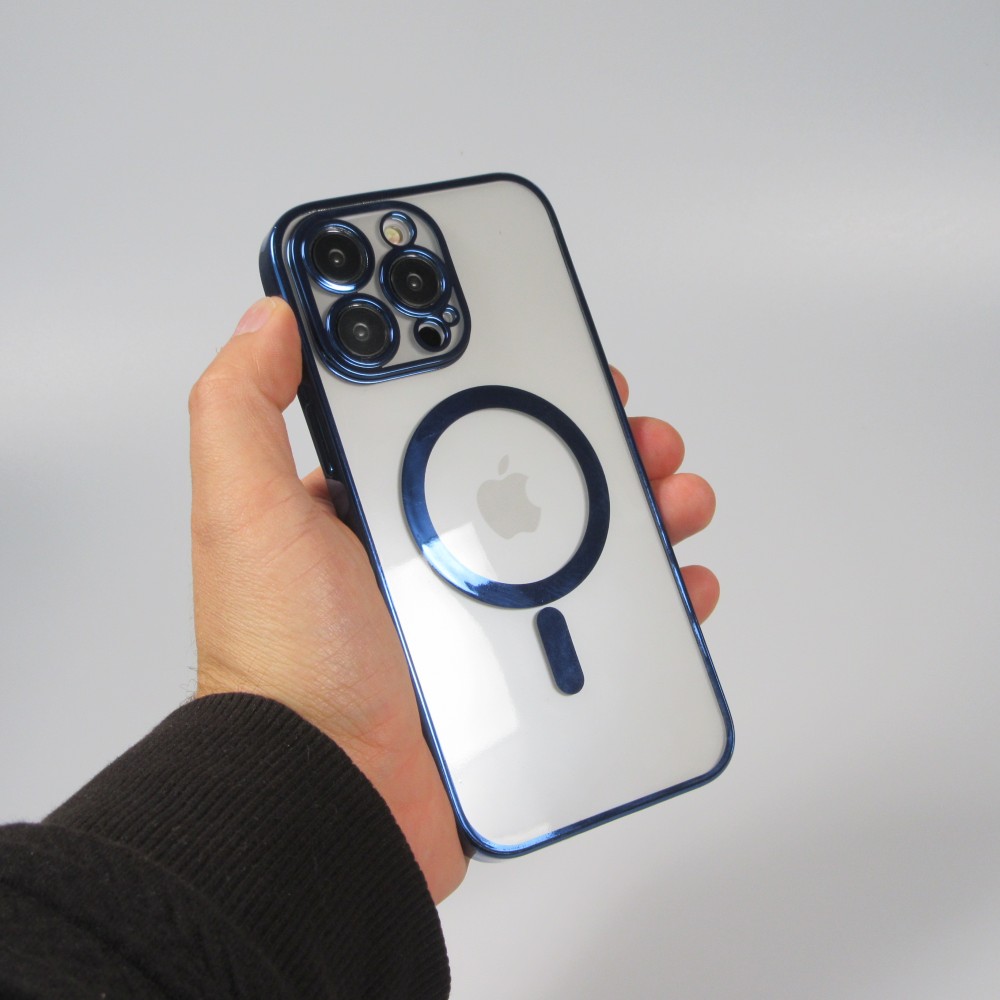 Samsung Galaxy S24 Ultra Case Hülle - Electroplate mit Magsafe - Dunkelblau