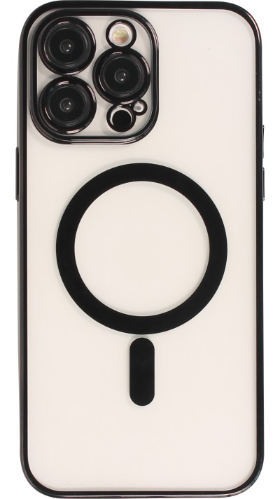 iPhone 14 Pro Case Hülle - Electroplate mit Magsafe - Schwarz