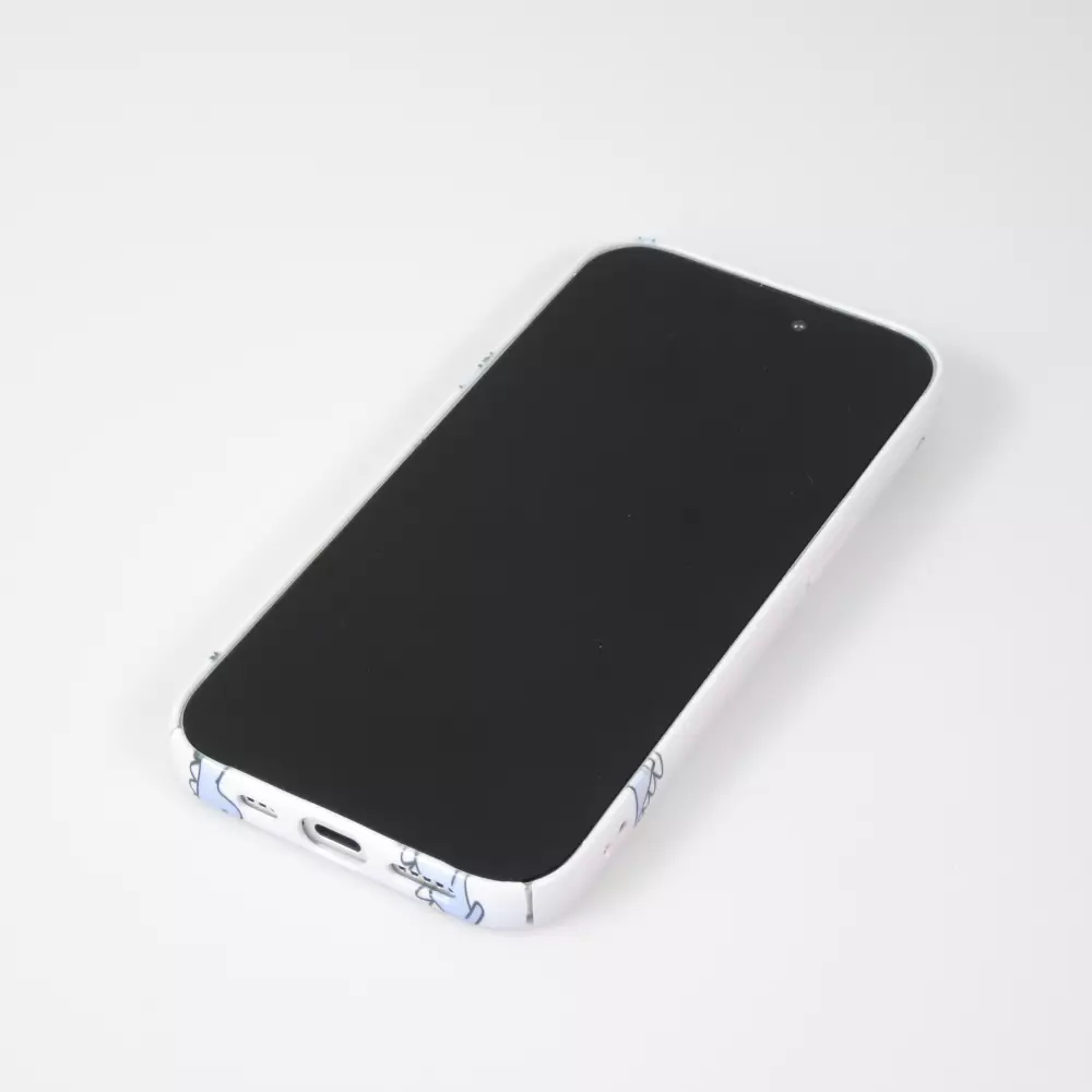 iPhone 15 Pro Max Case Hülle - Kunststoff glossy Kleiner Dinosaurier - Hellviolett