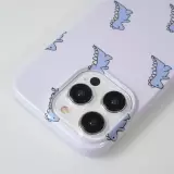 iPhone 15 Pro Max Case Hülle - Kunststoff glossy Kleiner Dinosaurier - Hellviolett