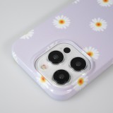 iPhone 15 Pro Max Case Hülle - Kunststoff glossy Kleine Blümchen - Hellviolett