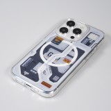 iPhone 15 Pro Max Case Hülle - Gummi Silikon Machine Armor Type-G20 MagSafe - Hellblau