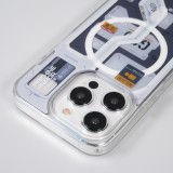 iPhone 15 Pro Max Case Hülle - Gummi Silikon Machine Armor Type-G20 MagSafe - Hellblau