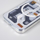 iPhone 15 Pro Max Case Hülle - Gummi Silikon Machine Armor Type-G20 MagSafe - Hellblau