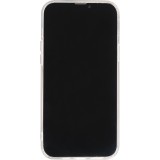 iPhone 16 Pro Case Hülle - Gummi Silikon steif mit MagSafe Frühlings Blumen - Transparent