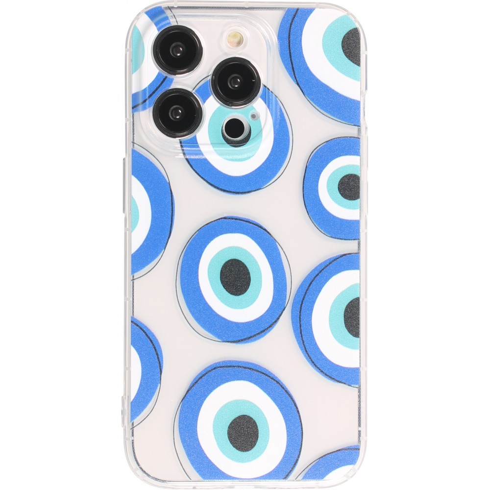 Coque iPhone 14 Pro - Gel silicone transparent motifs artistiques no. 4