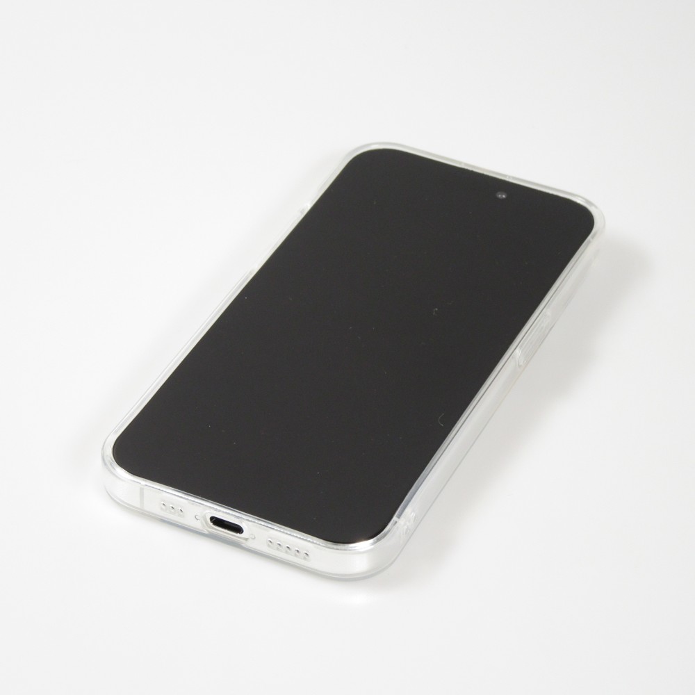 iPhone 15 Pro Max Case Hülle - Silikon Cover transparent süsse kleine Katze