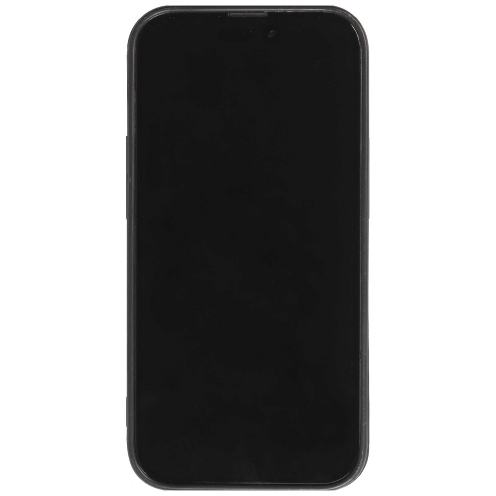 iPhone 13 Pro Max Case Hülle - Glass Marmor mit Silikonrand - Schwarz/Gold