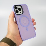 iPhone 13 Pro Max Case Hülle - Jelly cover glass semi-durchsichtig MagSafe - Light purple