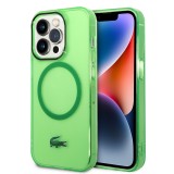 iPhone 14 Pro Case Hülle - Lacoste Transparent-Lackgel mit MagSafe - Hellgrün