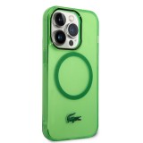 iPhone 14 Pro Case Hülle - Lacoste Transparent-Lackgel mit MagSafe - Hellgrün