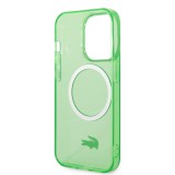 iPhone 14 Pro Case Hülle - Lacoste Transparent-Lackgel mit MagSafe - Hellgrün