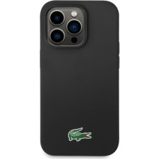 iPhone 15 Pro Max Case Hülle - Lacoste Silikon Soft Touch Magsafe - Schwarz