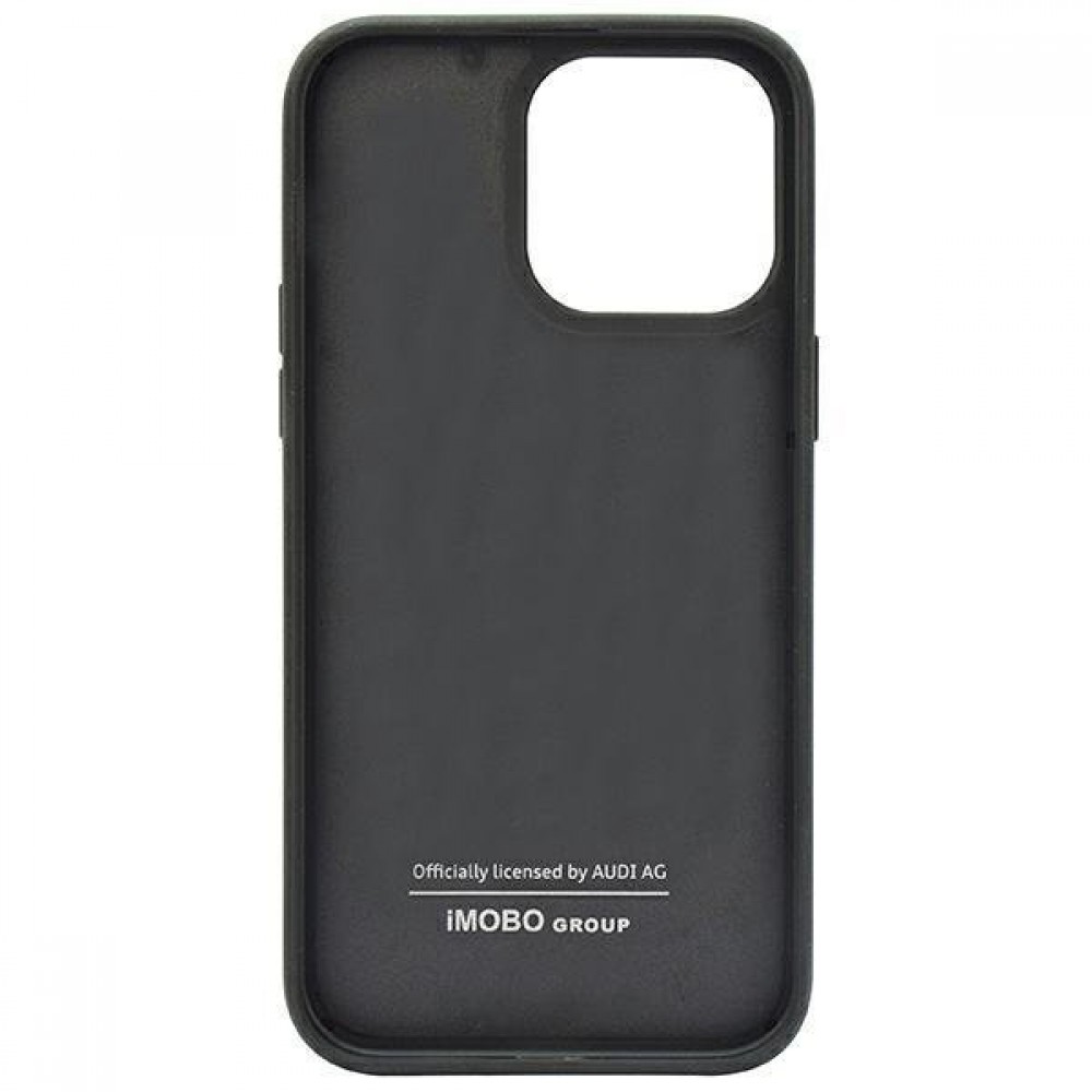 iPhone 14 Pro Case Hülle - Audi Sport echte Carbon-Fiber mit Silikonkanten