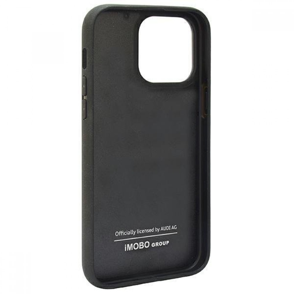 iPhone 14 Pro Case Hülle - Audi Sport echte Carbon-Fiber mit Silikonkanten