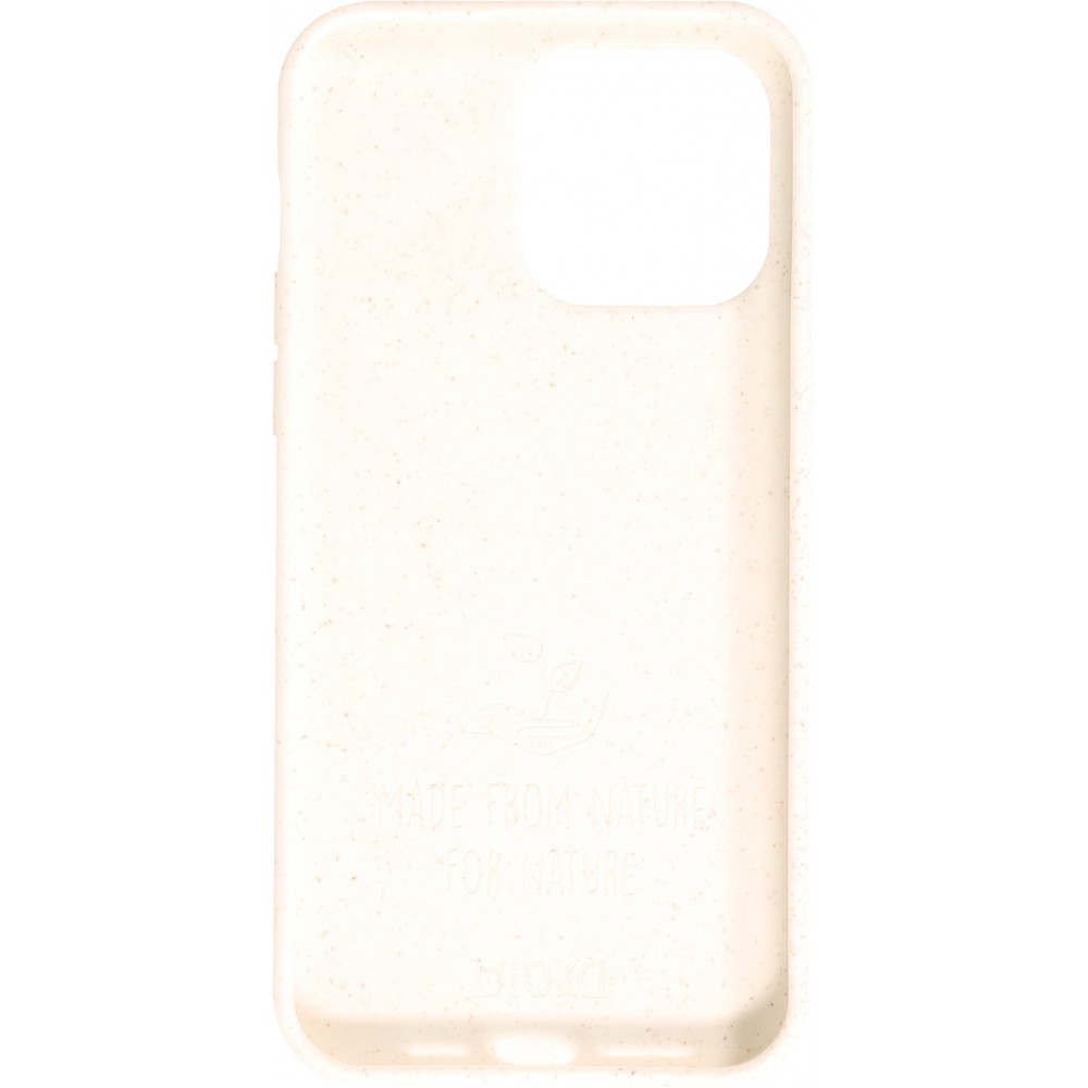 iPhone 14 Pro Max Case Hülle - Bioka Biologisch Abbaubar Eco-Friendly Kompostierbar - Seele der Schildkröte - Weiss