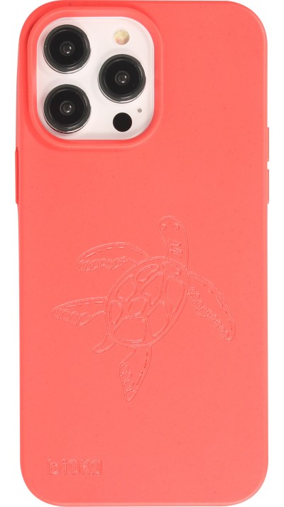 iPhone 14 Pro Max Case Hülle - Bioka Biologisch Abbaubar Eco-Friendly Kompostierbar - Seele der Schildkröte - Rot