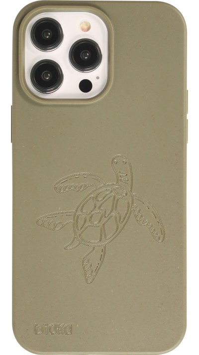 iPhone 14 Pro Max Case Hülle - Bioka Biologisch Abbaubar Eco-Friendly Kompostierbar - Seele der Schildkröte - Dunkelgrün
