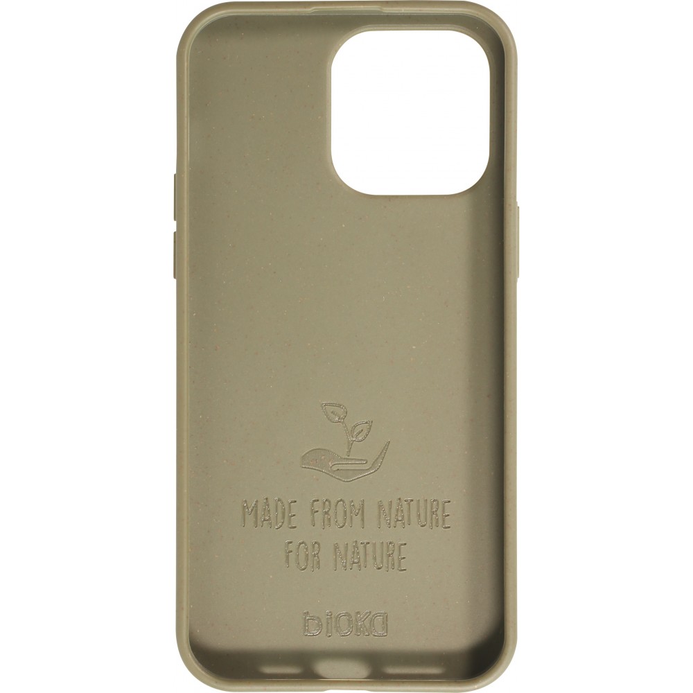 Coque iPhone 14 Pro Max - Bioka biodégradable et compostable Eco-Friendly - Esprit de la tortue - Vert foncé