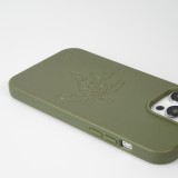Coque iPhone 14 Pro Max - Bioka biodégradable et compostable Eco-Friendly - Esprit de la tortue - Vert foncé