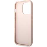 iPhone 14 Pro Max Case Hülle - Guess PU 4G mit Metall-Logo - Rosa