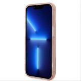iPhone 14 Pro Max Case H&uuml;lle - Guess Gel straff Kamera Outline transparent - Rosa