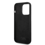 iPhone 14 Pro Max Case Hülle - Karl Lagerfeld Silikon Soft-Touch Choupette - Noir