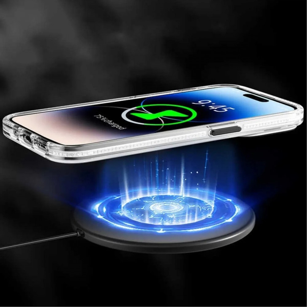 iPhone 14 Pro Max Case Hülle - Youngkit Ink Series semi-transparent MagSafe - Schwarz